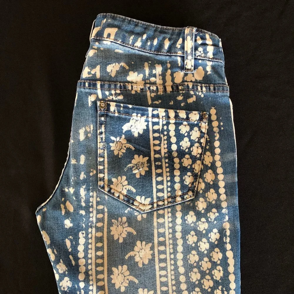 Rare Free People Bali Mantra Flare Jeans Sz 26 - Picture 9 of 16